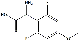 2-氨基-2-(2,6-二氟-4-甲氧基苯基乙酸 结构式