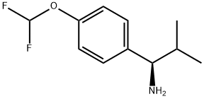 (1R)-1-[4-(DIFLUOROMETHOXY)PHENYL]-2-METHYLPROPYLAMINE 结构式