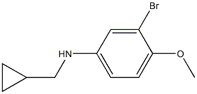 (1R)(3-BROMO-4-METHOXYPHENYL)CYCLOPROPYLMETHYLAMINE 结构式