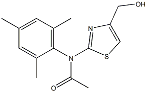 N-[4-(HYDROXYMETHYL)-1,3-THIAZOL-2-YL]-N-MESITYLACETAMIDE 结构式