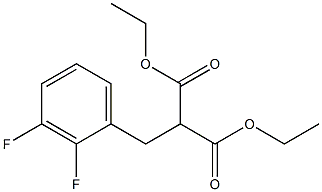 DIETHYL 2,3-DIFLUOROBENZYLMALONATE 结构式