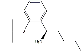 (1R)-1-[2-(TERT-BUTYLTHIO)PHENYL]PENTYLAMINE 结构式