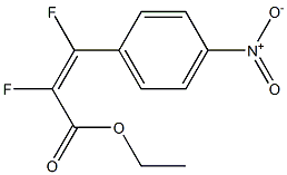 ETHYL (Z)-2,3-DIFLUORO-3-(4-NITROPHENYL)-2-PROPENOATE 结构式