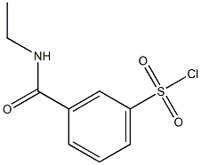 3-[(Ethylamino)carbonyl]benzenesulfonyl chloride 结构式