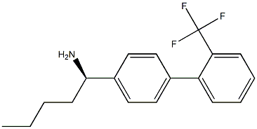 (1R)-1-(4-[2-(TRIFLUOROMETHYL)PHENYL]PHENYL)PENTYLAMINE 结构式