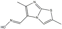 2,6-DIMETHYLIMIDAZO[2,1-B][1,3]THIAZOLE-5-CARBALDEHYDE OXIME 结构式