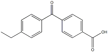 4-(4-Ethylbenzoyl)benzoic acid 结构式