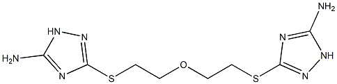 3-[(2-(2-[(5-AMINO-1H-1,2,4-TRIAZOL-3-YL)THIO]ETHOXY)ETHYL)THIO]-1H-1,2,4-TRIAZOL-5-AMINE 结构式