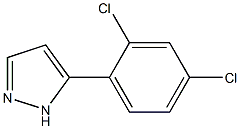 5-(2,4-DICHLOROPHENYL)-1H-PYRAZOLE 结构式