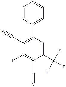 2,4-DICYANO-3-IODO-5-PHENYLBENZOTRIFLUORIDE 结构式