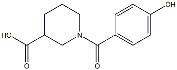 1-(4-HYDROXYBENZOYL)PIPERIDINE-3-CARBOXYLIC ACID 结构式