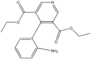 DIETHYL 4-(2-AMINOPHENYL)PYRIDINE-3,5-DICARBOXYLATE 结构式