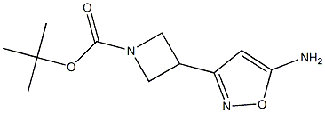 1-BOC-3-(5-AMINO-ISOXAZOL-3-YL)-AZETIDINE 结构式