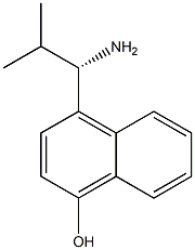 4-((1S)-1-AMINO-2-METHYLPROPYL)NAPHTHOL 结构式