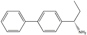 (1S)-1-(4-PHENYLPHENYL)PROPYLAMINE 结构式