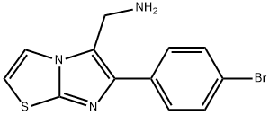 C-[6-(4-BROMO-PHENYL)-IMIDAZO[2,1-B]THIAZOL-5-YL]-METHYLAMINE OXALIC ACID SALT 结构式