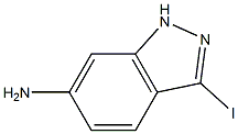 6-AMINO-3-IODO (1H)INDAZOLE 结构式