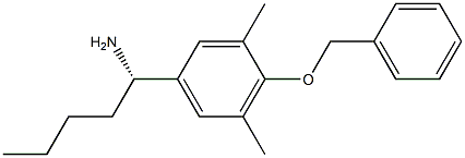 (1S)-1-[3,5-DIMETHYL-4-(PHENYLMETHOXY)PHENYL]PENTYLAMINE 结构式