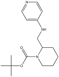 1-BOC-2-(PYRIDIN-4-YLAMINOMETHYL)-PIPERIDINE 结构式