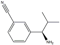 3-((1R)-1-AMINO-2-METHYLPROPYL)BENZENECARBONITRILE 结构式