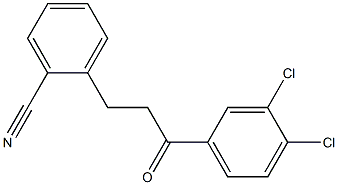 3-(2-CYANOPHENYL)-3',4'-DICHLOROPROPIOPHENONE 结构式