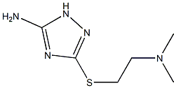3-([2-(Dimethylamino)ethyl]thio)-1H-1,2,4-triazol-5-amine 结构式