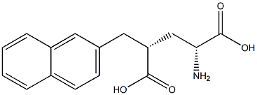 (2R,4R)-2-AMINO-4-NAPHTHALEN-2-YLMETHYL-PENTANEDIOIC ACID 结构式