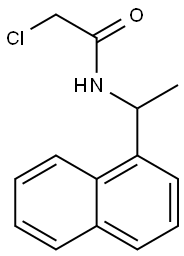 2-CHLORO-N-[1-(1-NAPHTHYL)ETHYL]ACETAMIDE 结构式