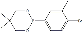 2-(4-Bromo-3-methylphenyl)-5,5-dimethyl-1,3,2-dioxaborinane 结构式