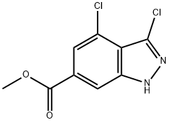 3,4-Dichloro-6-indazolecarboxylic acid methyl ester 结构式