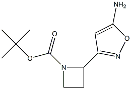 2-(5-AMINO-ISOXAZOL-3-YL)-AZETIDINE-1-CARBOXYLIC ACID TERT-BUTYL ESTER 结构式