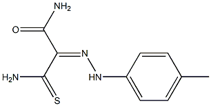 (2Z)-3-Amino-2-[(4-methylphenyl)hydrazono]-3-thioxopropanamide 结构式