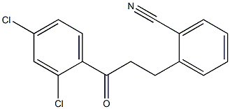3-(2-CYANOPHENYL)-2',4'-DICHLOROPROPIOPHENONE 结构式