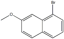 1-Bromo-7-methoxy-naphthalene 结构式