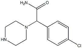 2-(4-氯苯基)-2-(哌嗪-1-基)乙酰胺 结构式