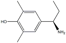 4-((1R)-1-AMINOPROPYL)-2,6-DIMETHYLPHENOL 结构式