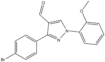 3-(4-BROMOPHENYL)-1-(2-METHOXYPHENYL)-1H-PYRAZOLE-4-CARBALDEHYDE 结构式