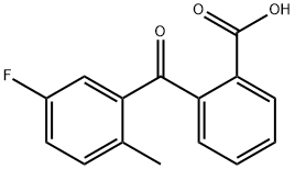 2-(3-FLUORO-6-METHYLBENZOYL)BENZOIC ACID 结构式