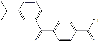 4-(3-ISOPROPYLBENZOYL)BENZOIC ACID 结构式