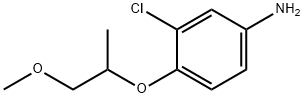 3-CHLORO-4-(2-METHOXY-1-METHYL-ETHOXY)-PHENYLAMINE 结构式