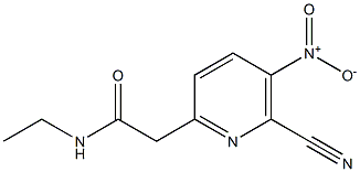 2-(6-Cyano-5-nitropyridin-2-yl)-N-ethylacetamide 结构式