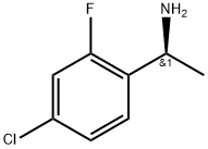 (1S)-1-(4-CHLORO-2-FLUOROPHENYL)ETHYLAMINE 结构式