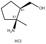 ((1R,2R)-2-氨基-2-甲基环戊基)甲醇盐酸盐 结构式