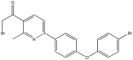 1-(6-(4-(4-Bromophenoxy)phenyl)-2-methylpyridin-3-yl)-2-bromoethanone 结构式