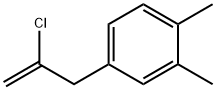 2-CHLORO-3-(3,4-DIMETHYLPHENYL)-1-PROPENE 结构式