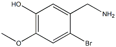 2-BROMO-5-HYDROXY-4-METHOXYBENZYLAMINE 结构式
