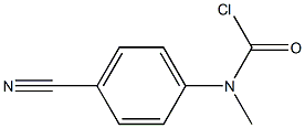 N-(4-Cyano-phenyl)-N-methyl-carbamoylchloride 结构式