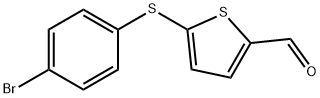 5-[(4-BROMOPHENYL)SULFANYL]-2-THIOPHENECARBALDEHYDE 结构式