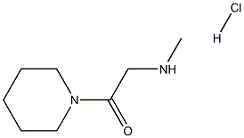 2-METHYLAMINO-1-PIPERIDIN-1-YL-ETHANONE HCL 结构式