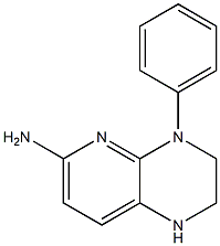 4-PHENYL-1,2,3,4-TETRAHYDROPYRIDO[2,3-B]PYRAZIN-6-AMINE 结构式